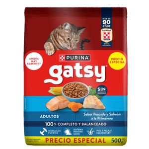 Alimento Gatos Adultos Purina Gatsy Pescado Y Salm