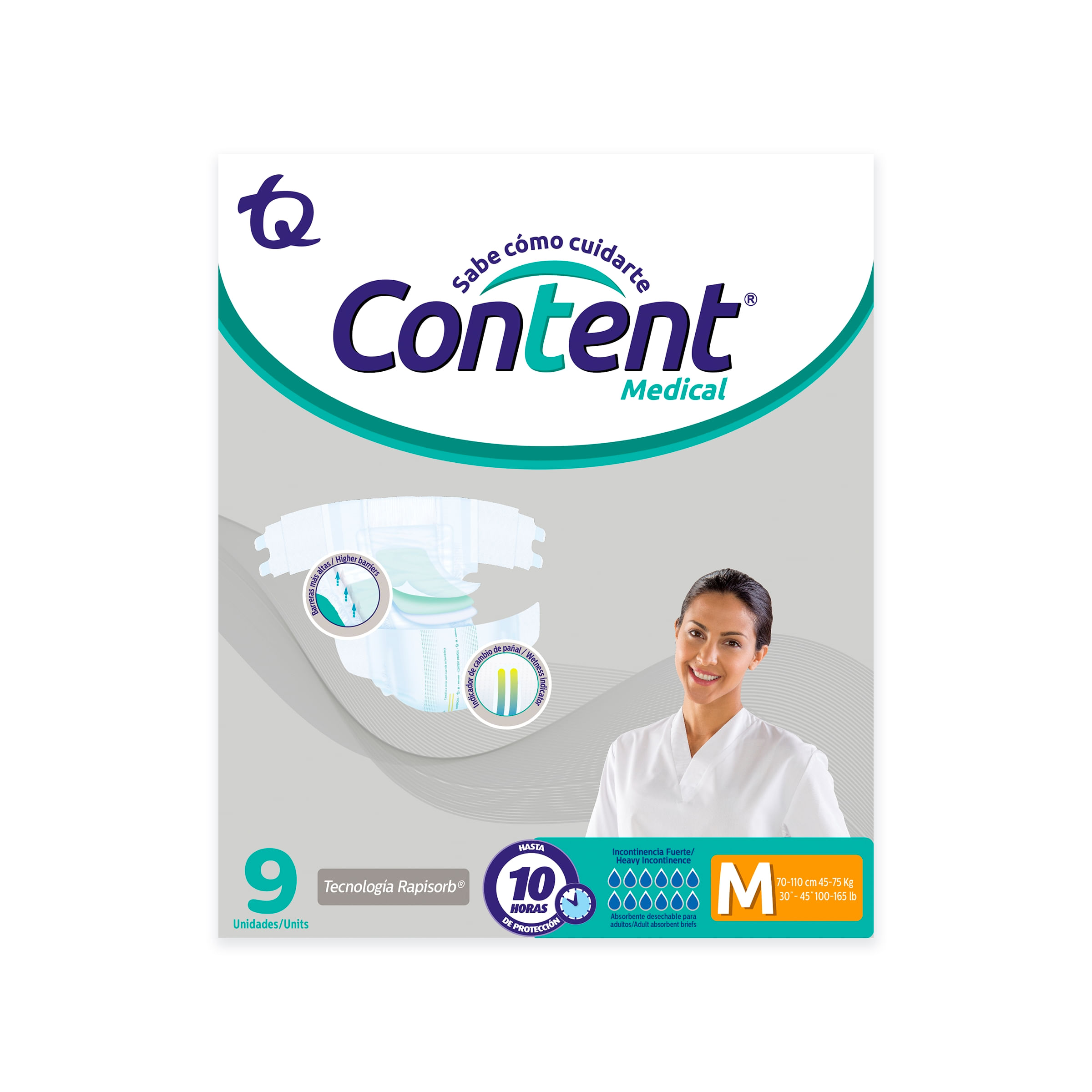 Pañal Content Medical Adulto Talla M