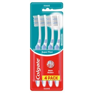 Cepillo Dental Colgate Super Flexi Suave 4Pack