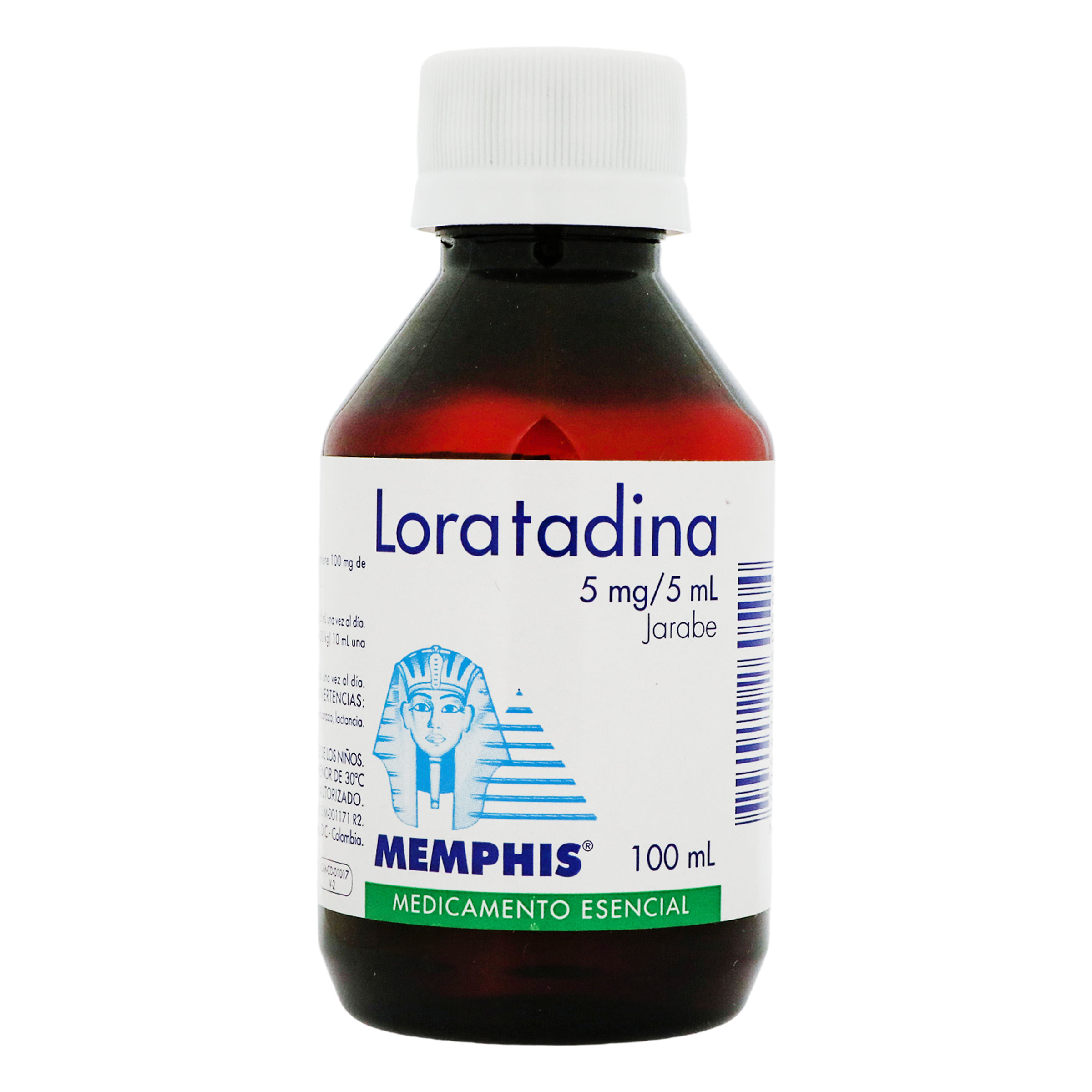 LORATADINA 5 MG / 5 ML JARABE (MEMPHIS)