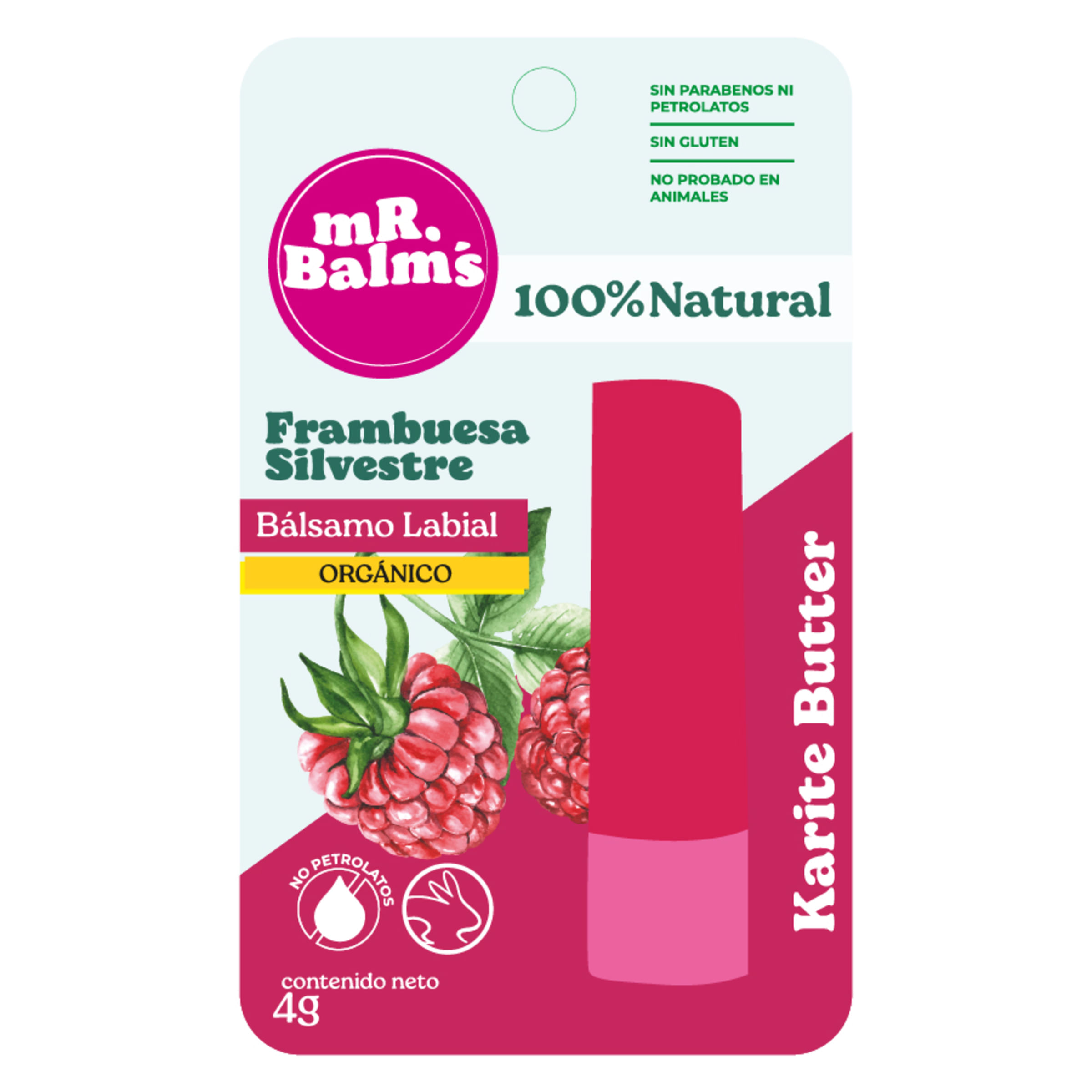 Balsamo en Barra MR Balms Frambuesa Silvestre
