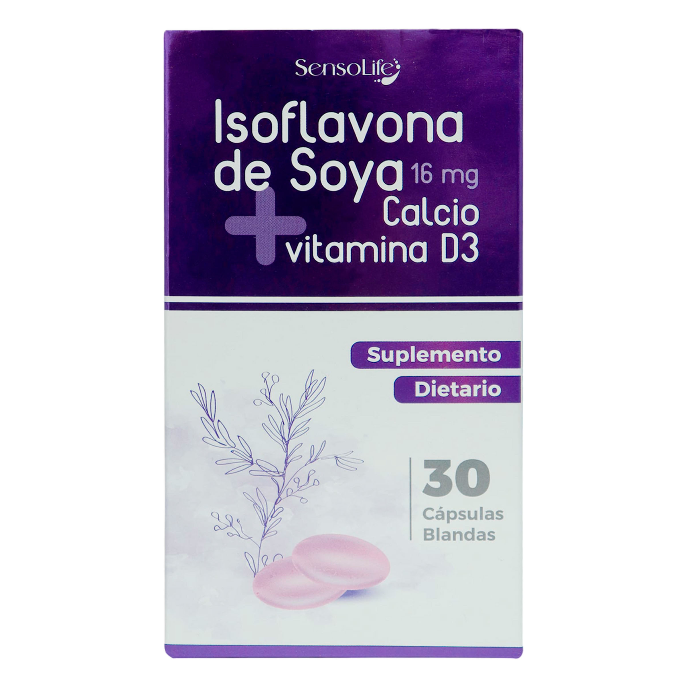 ISOFLAVONA DE SOYA 16MG + CALCIO VITAMINA D3