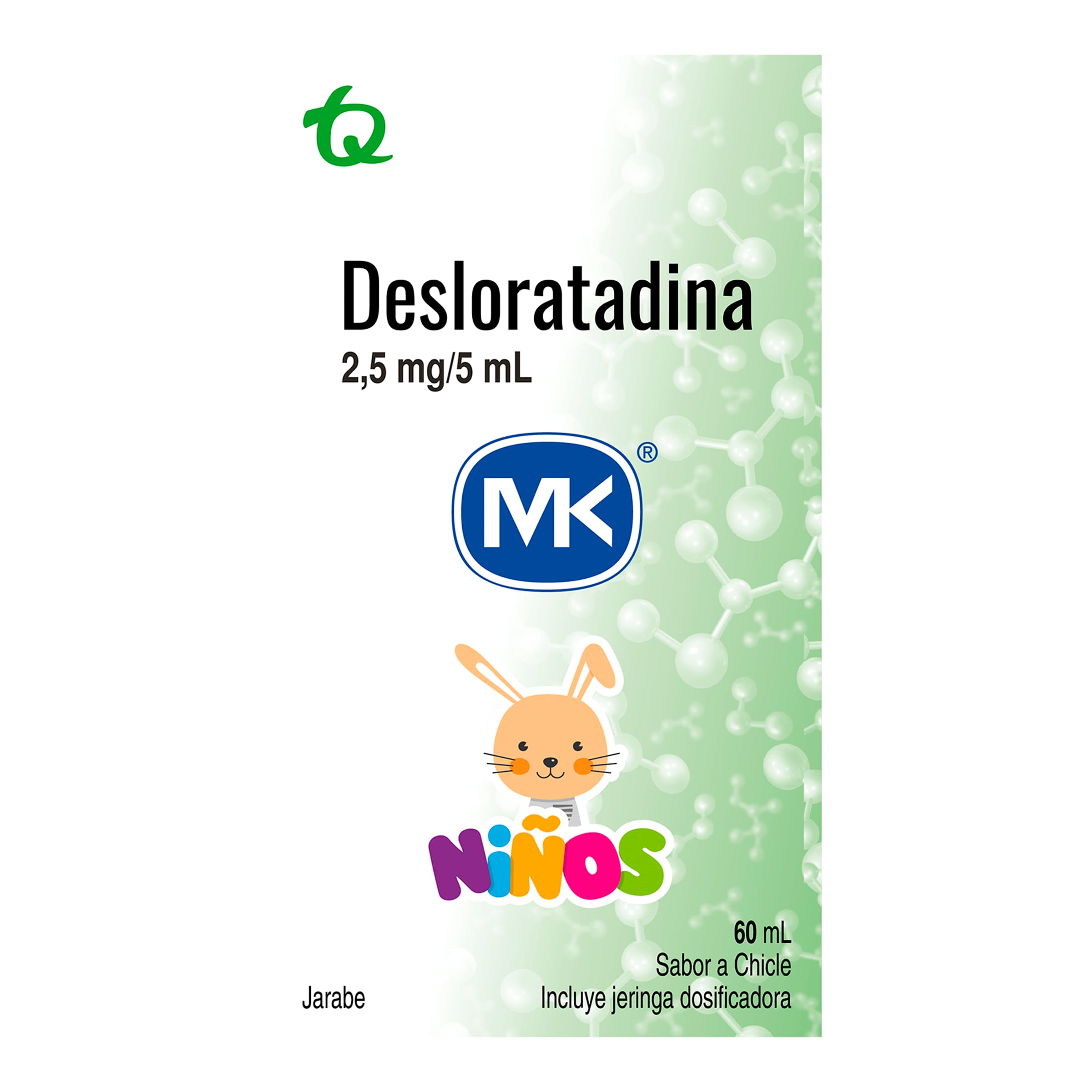 DESLORATADINA 0.05 MG CHICLE NIÑOS (MK)