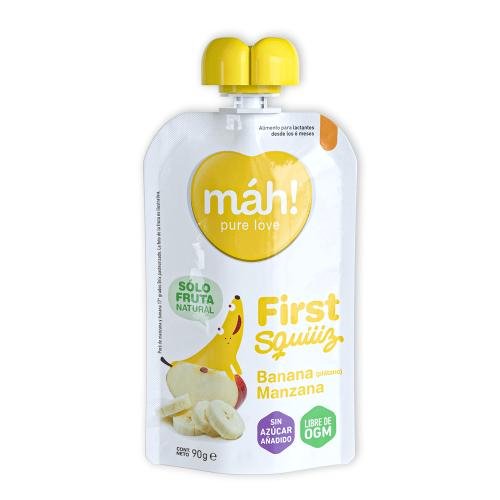 COMPOTA MAH BANANA MANZANA 90G