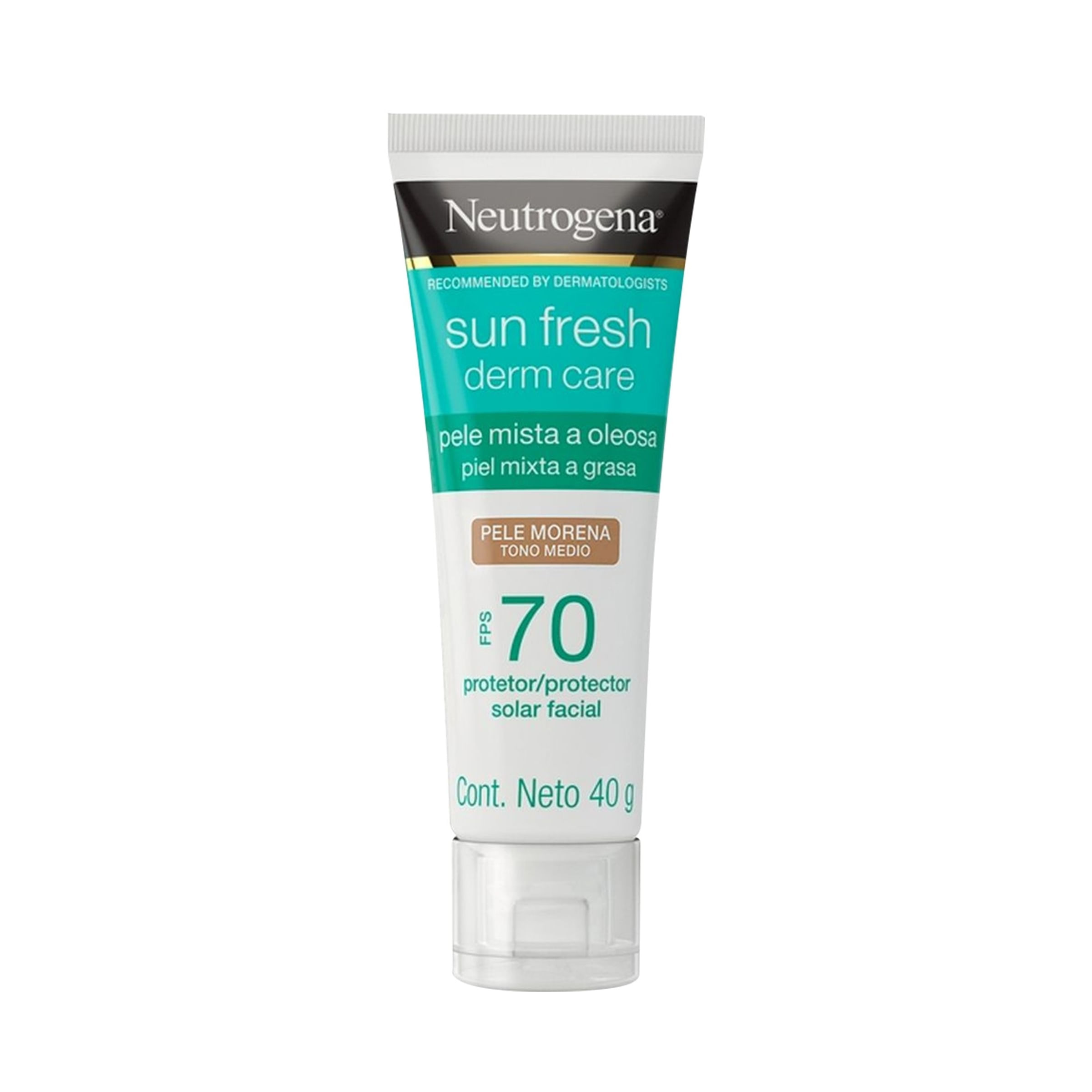 PROTECTOR SOLAR FACIAL NEUTROGENA SUN FRESH DERM CARE TONO MEDIO FPS 70