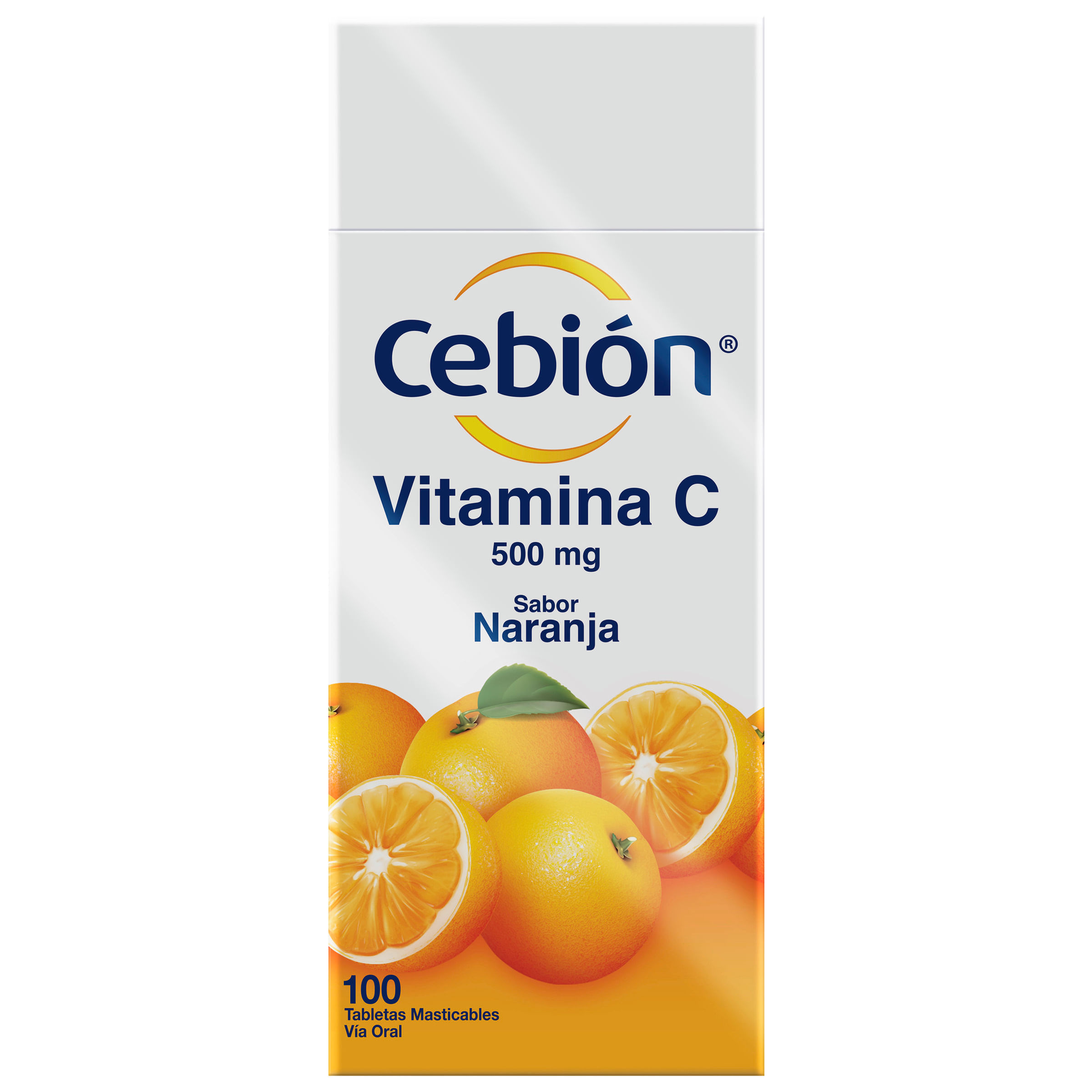 CEBION TABLETAS MASTICABLES DE VITAMINA C SABOR A NARANJA