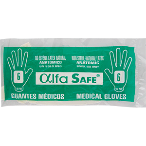 GUANTES CIRUGIA N-6 ALFASAFE