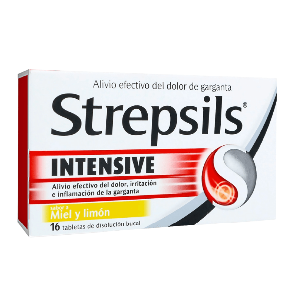 STREPSILS INTENSIVE SABOR A MIEL Y LIMON