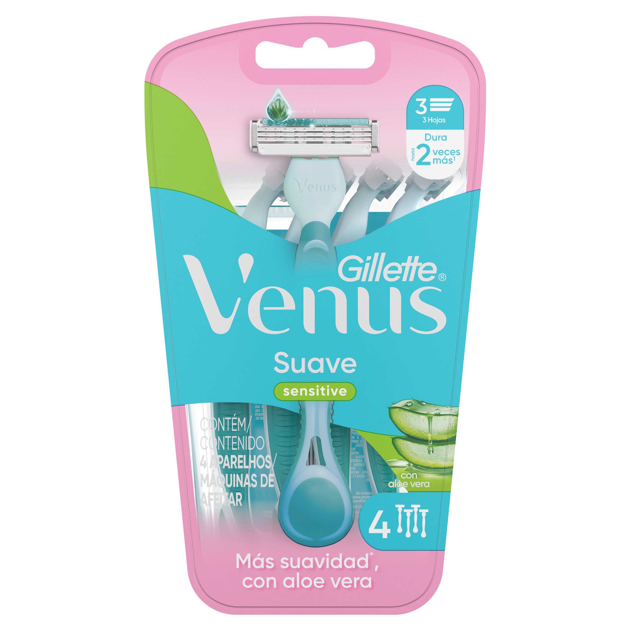 Cuchilla de Afeitar Mujer Gillette Venus Suave Sensitive