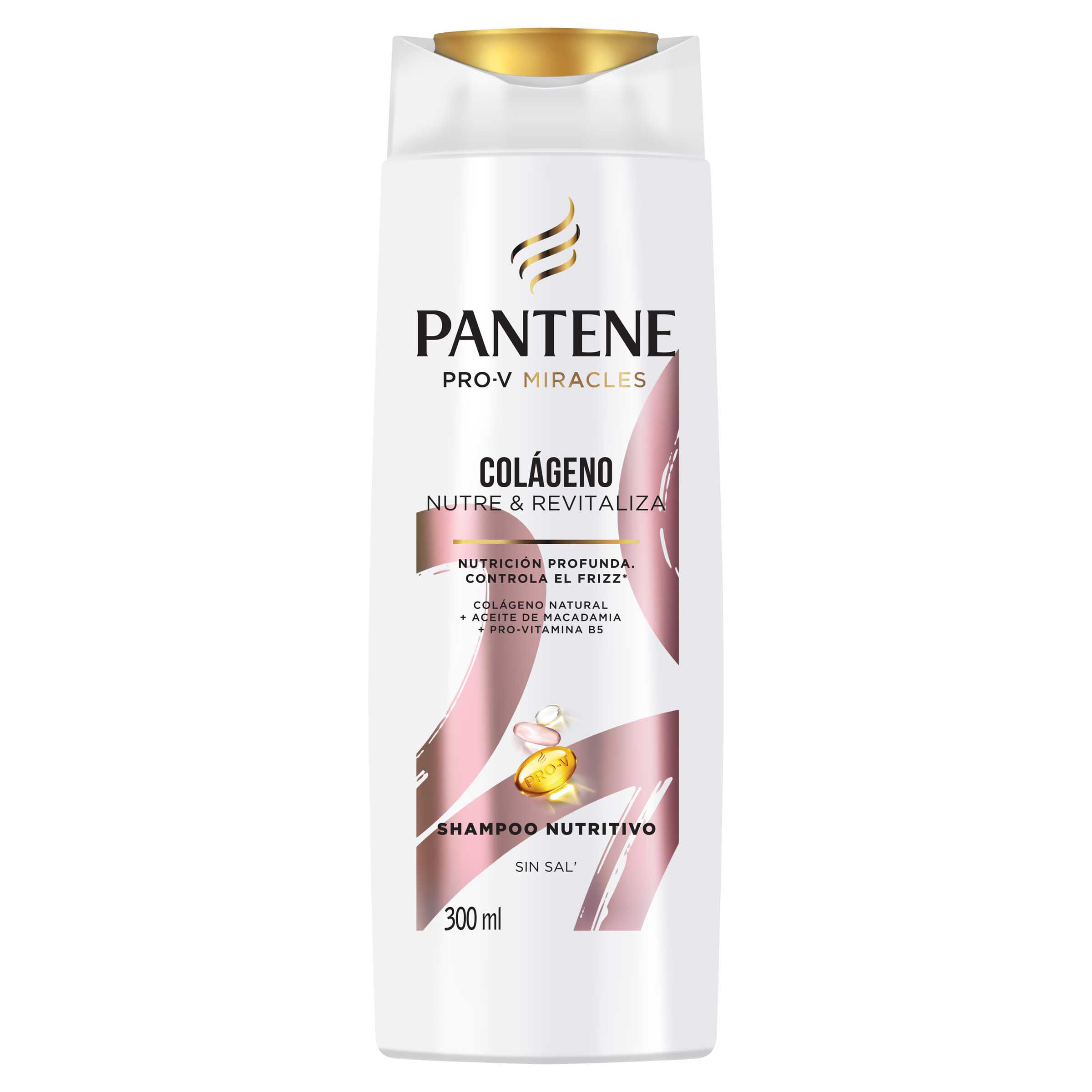 CHAMPU SIN SAL PANTENE PRO-V MIRACLES COLAGENO NUTRE Y REVITALIZA NUTRITIVO SHAMPOO