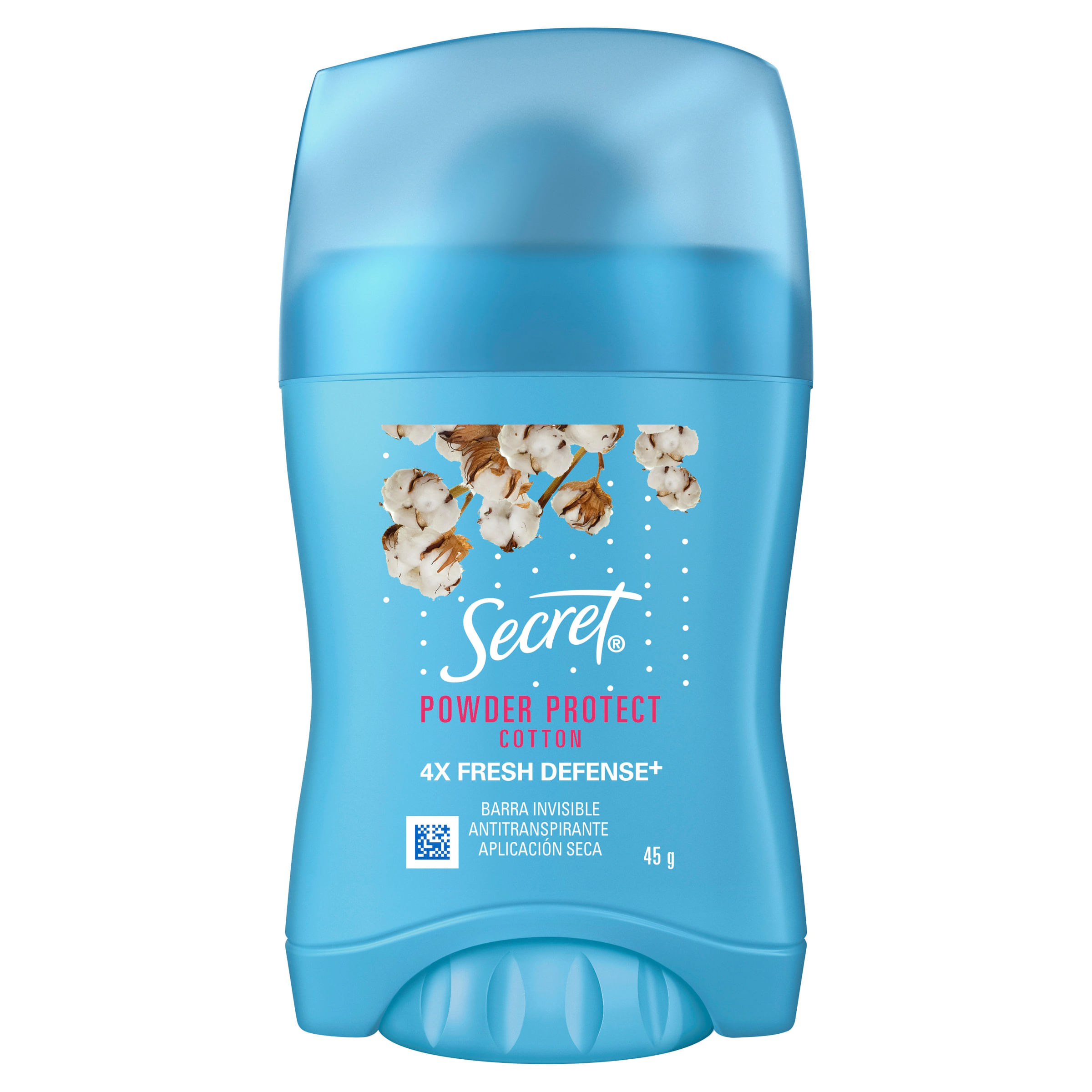DESODORANTE ANTITRANSPIRANTE SECRET POWDER PROTECT ALGODON BARRA