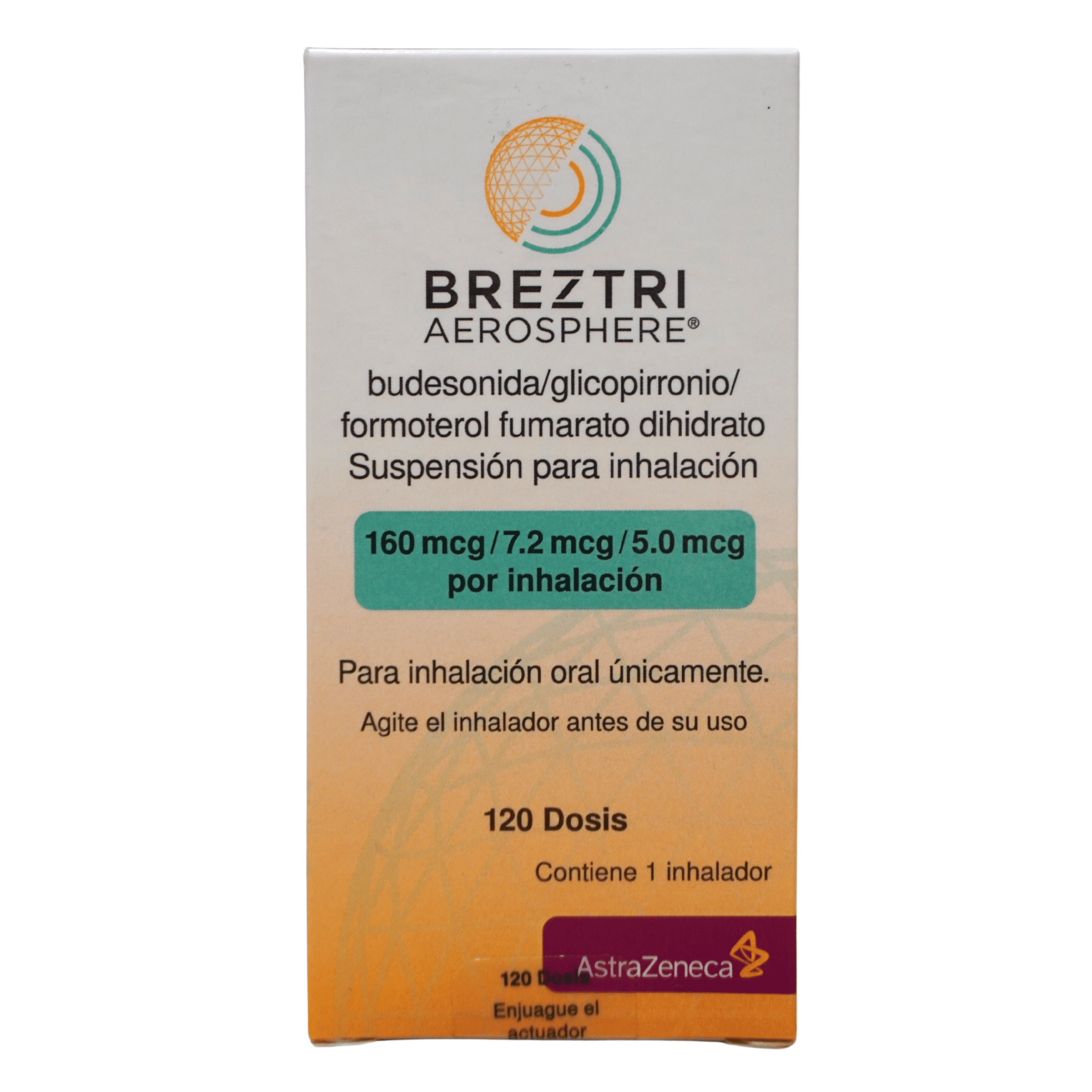 INHALADOR ORAL BREZTRI X 120 DOSIS