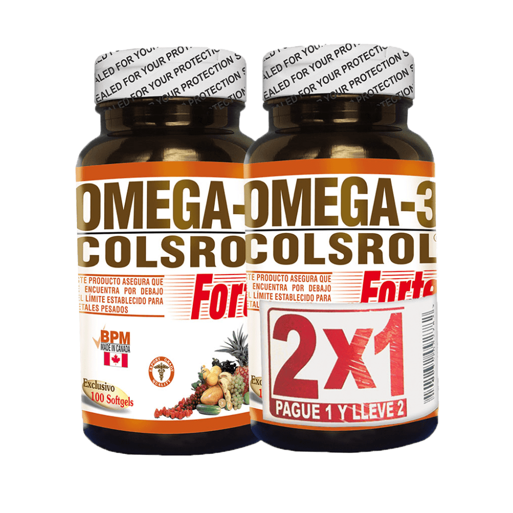 OFERTA OMEGA 3 COLESTEROL 100 CBG PAGUE 1 LLEVE 2 NATURAL FRESHLY