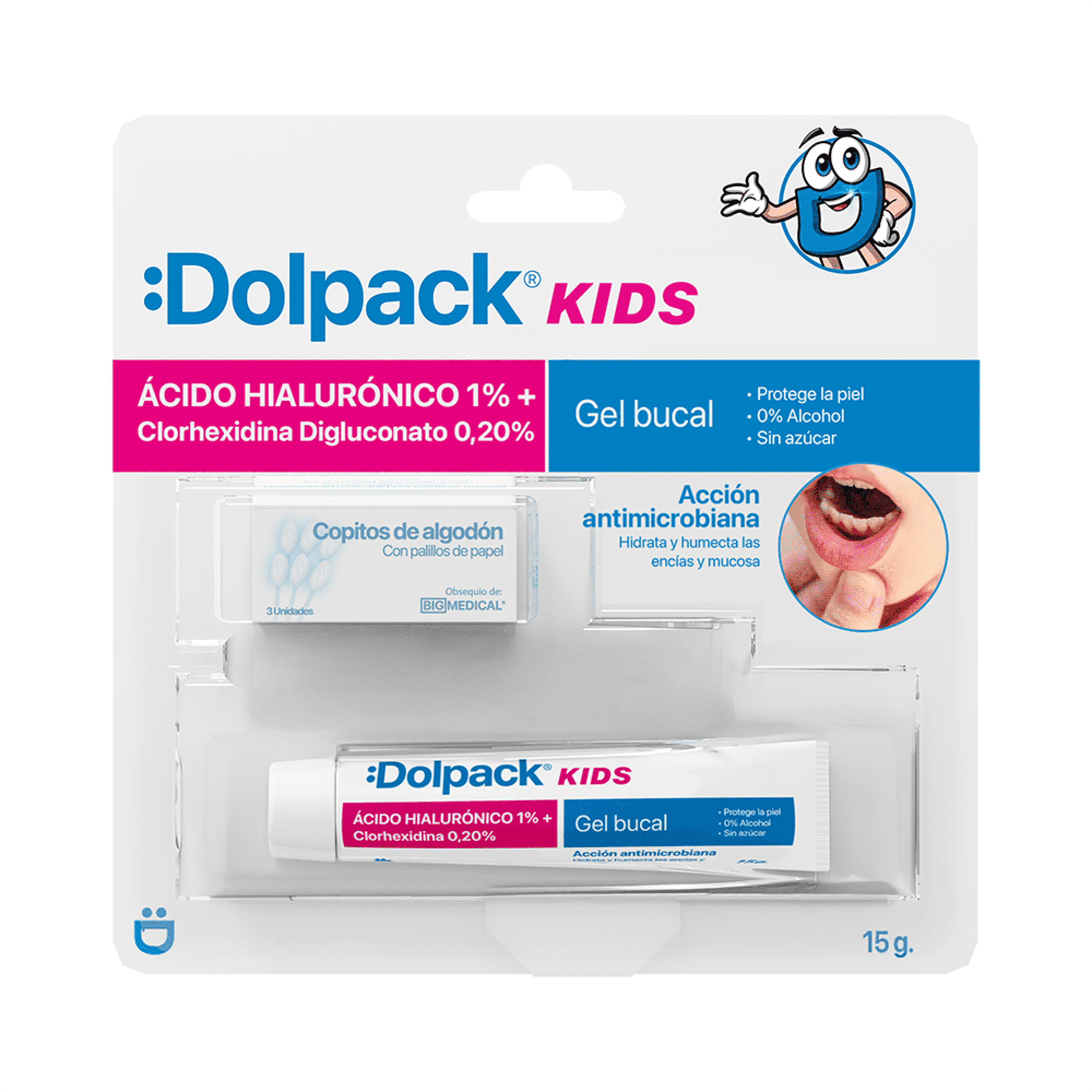 GEL BUCAL HIDRATANTE DOLPACK KIDS ACIDO HIALURONICO