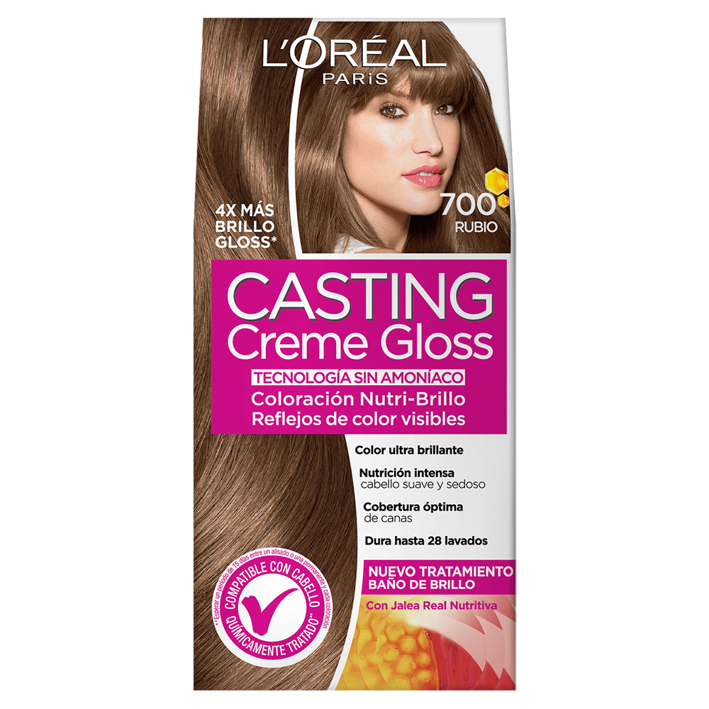 Tinte Casting Creme sin Amoniaco Gloss Loreal Tono 700 Rubio