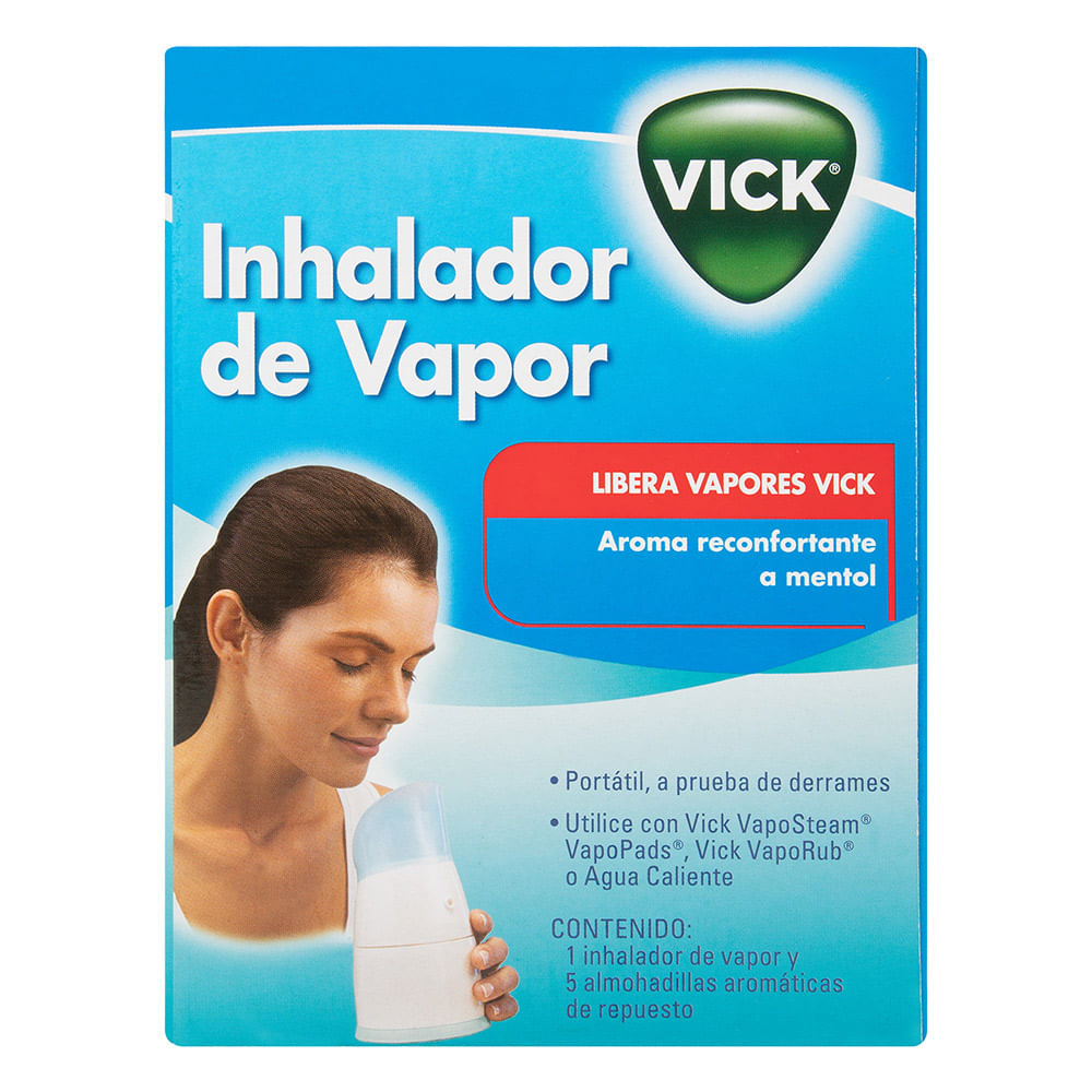 INHALADOR VICKS VAPOR FACIAL PORTATIL BLANCO/ROSADO