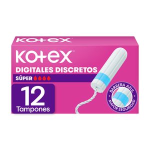 Tampones Kotex Digital Flujo Intenso X 12Und