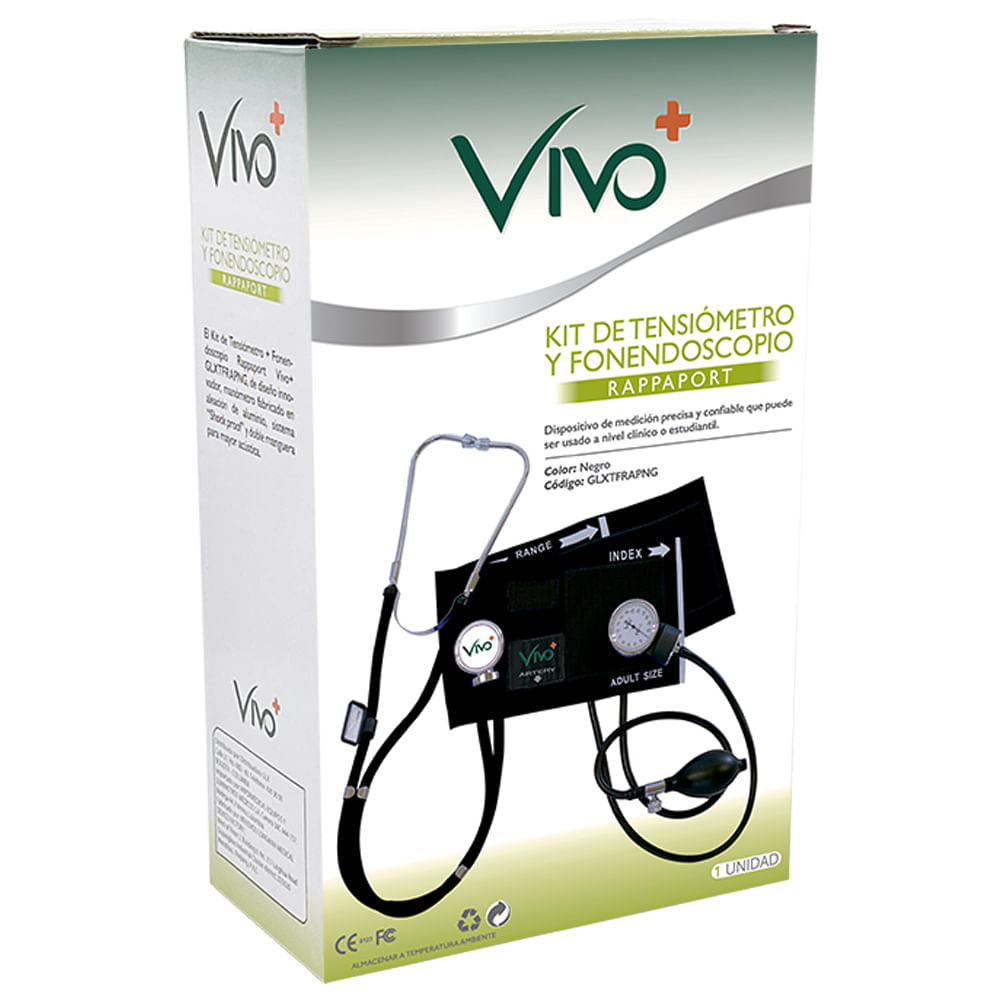 KIT VIVO+ TENSIOMETRO+FONENDO.RAPPAPORT NEG