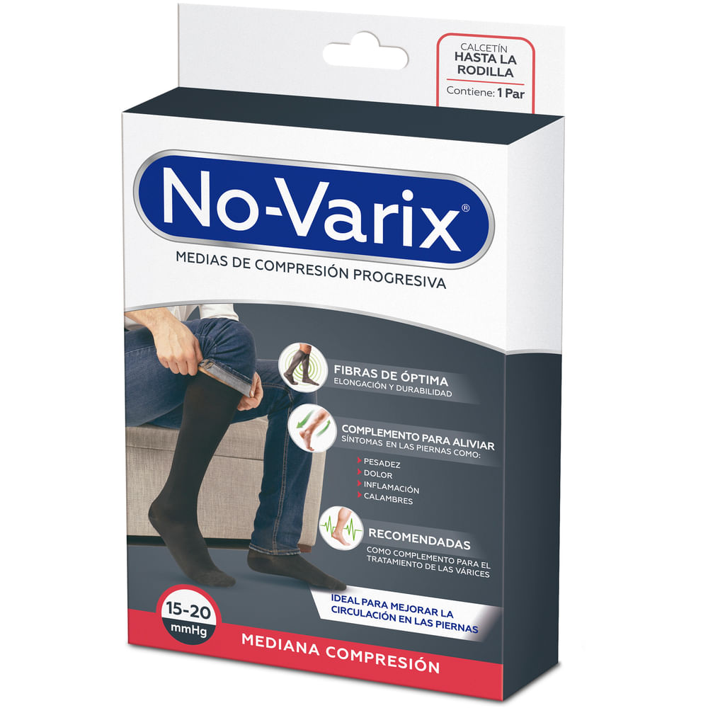 Calcetin No-varix Negro XL