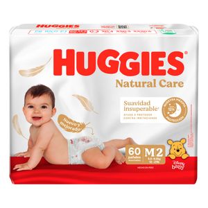 Panal Huggies Natural Care Etapa 2M Paquete X 60 Unidades
