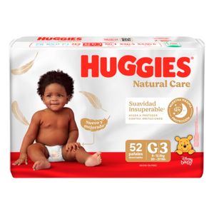 Pañal Huggies Natural Care Etapa 3/G X 52 und