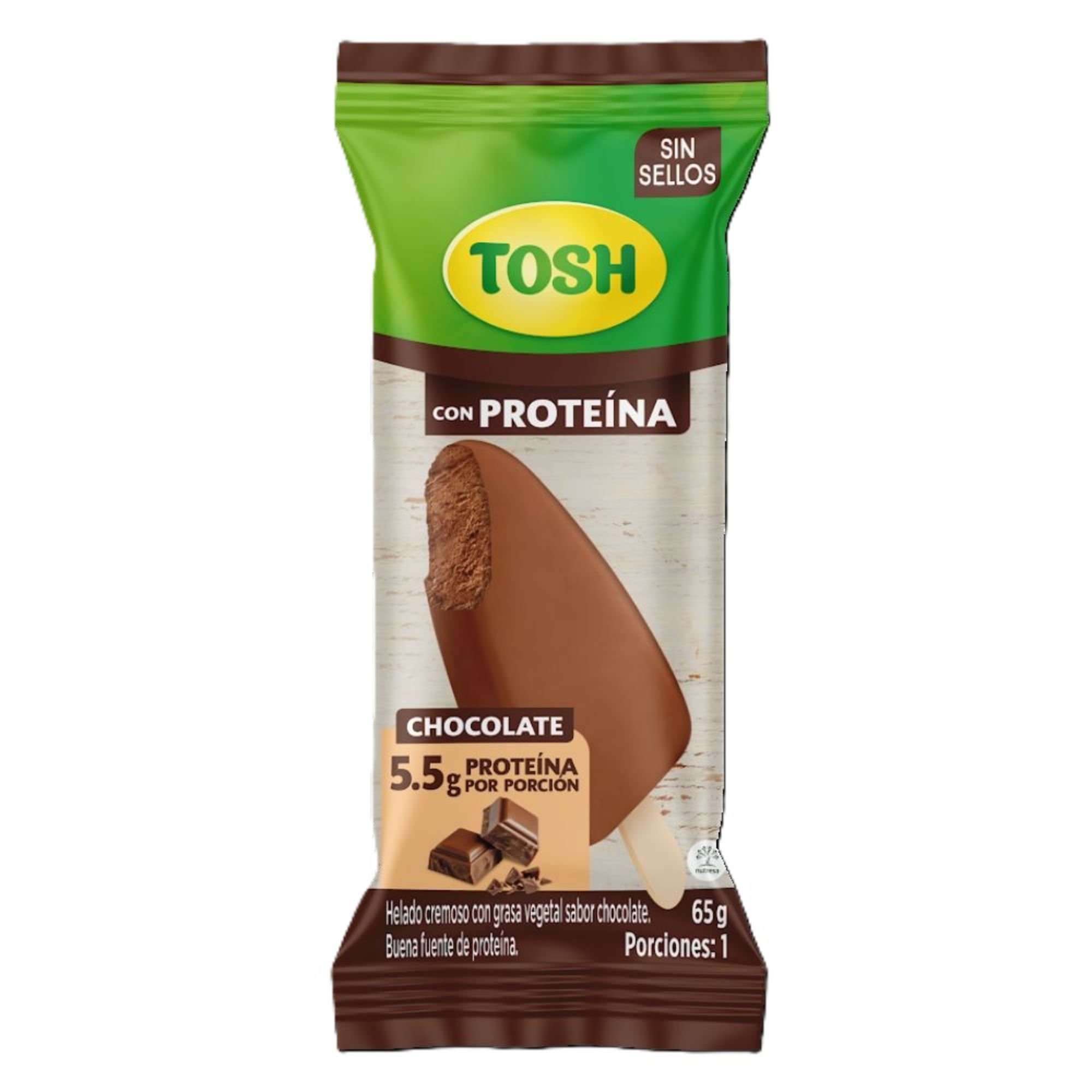 PALETA TOSH CHOCOLATE CON PROTEINA