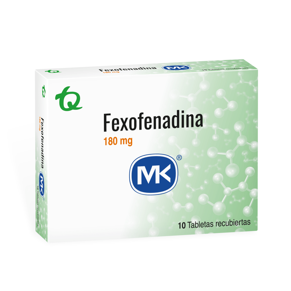 FEXOFENADINA 180MG TABLETA RECUBIERTA