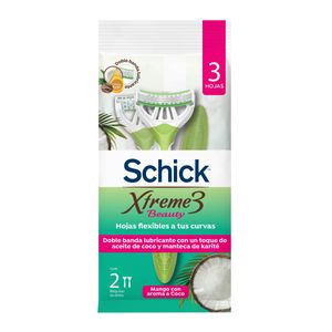 Maquina De Afeitar Desachable Schick Xtreme X 3 Hojas Holor A Coco
