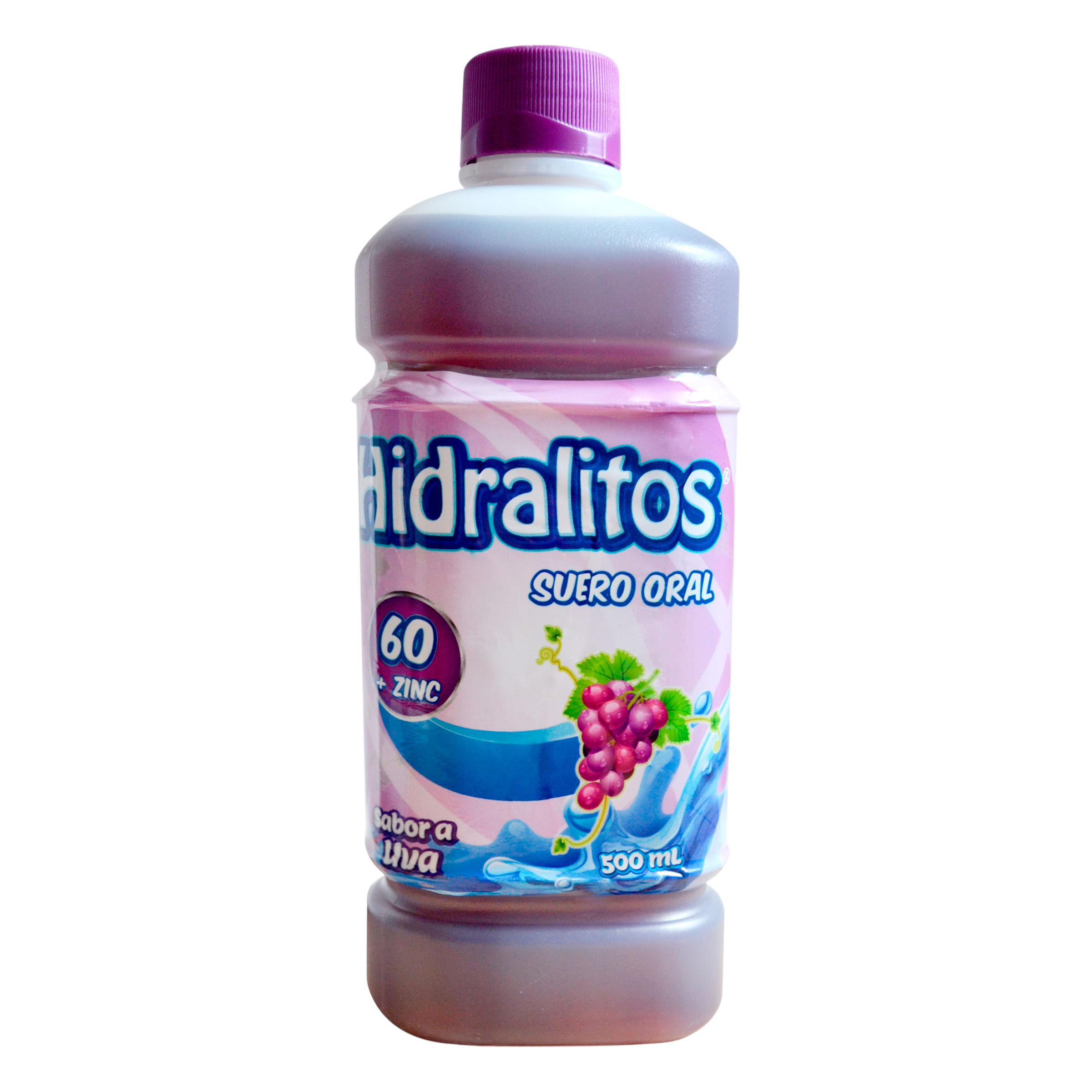SUERO ORAL HIDRALITOS UVA 60 + ZINC