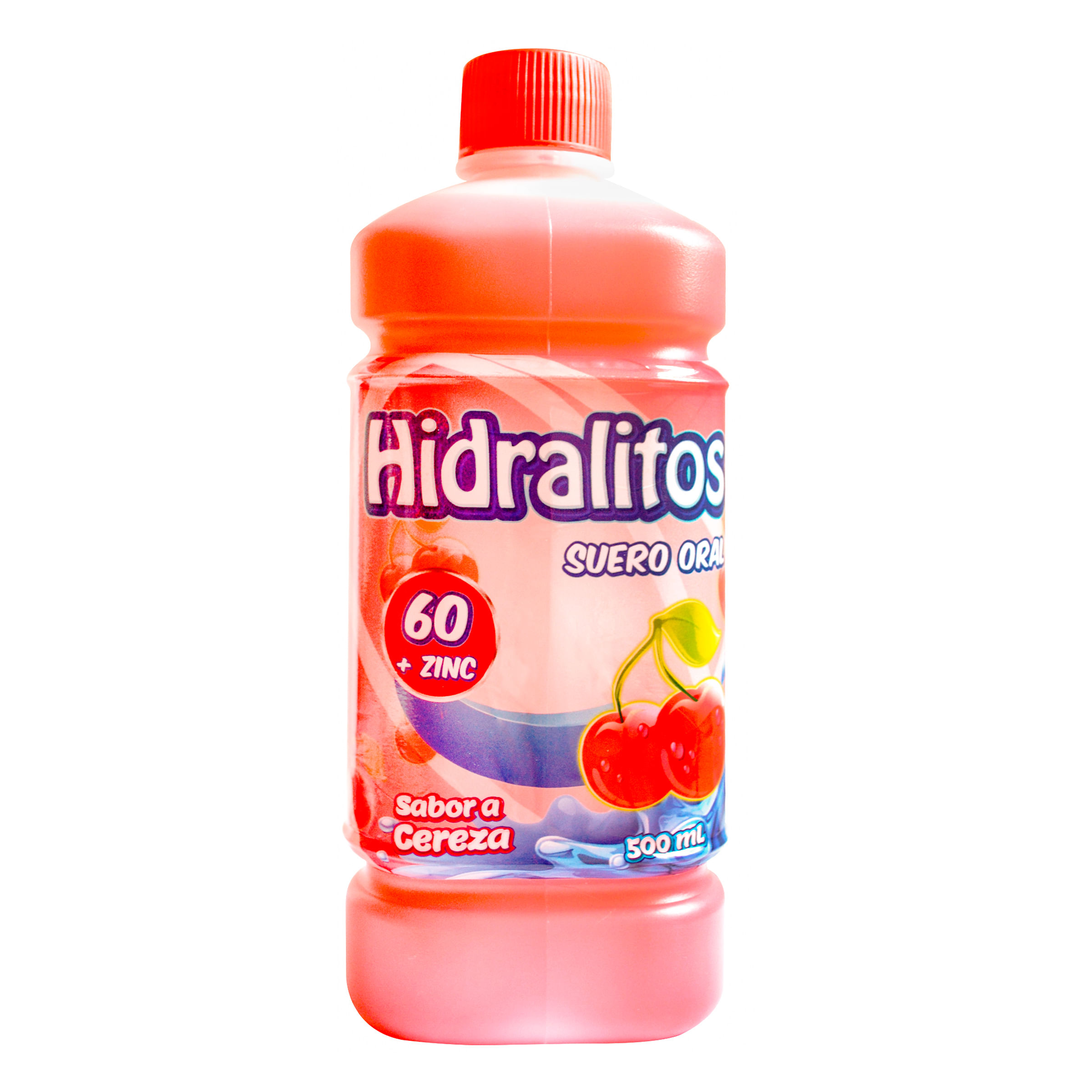 SUERO ORAL HIDRALITOS CEREZA 60 + ZINC