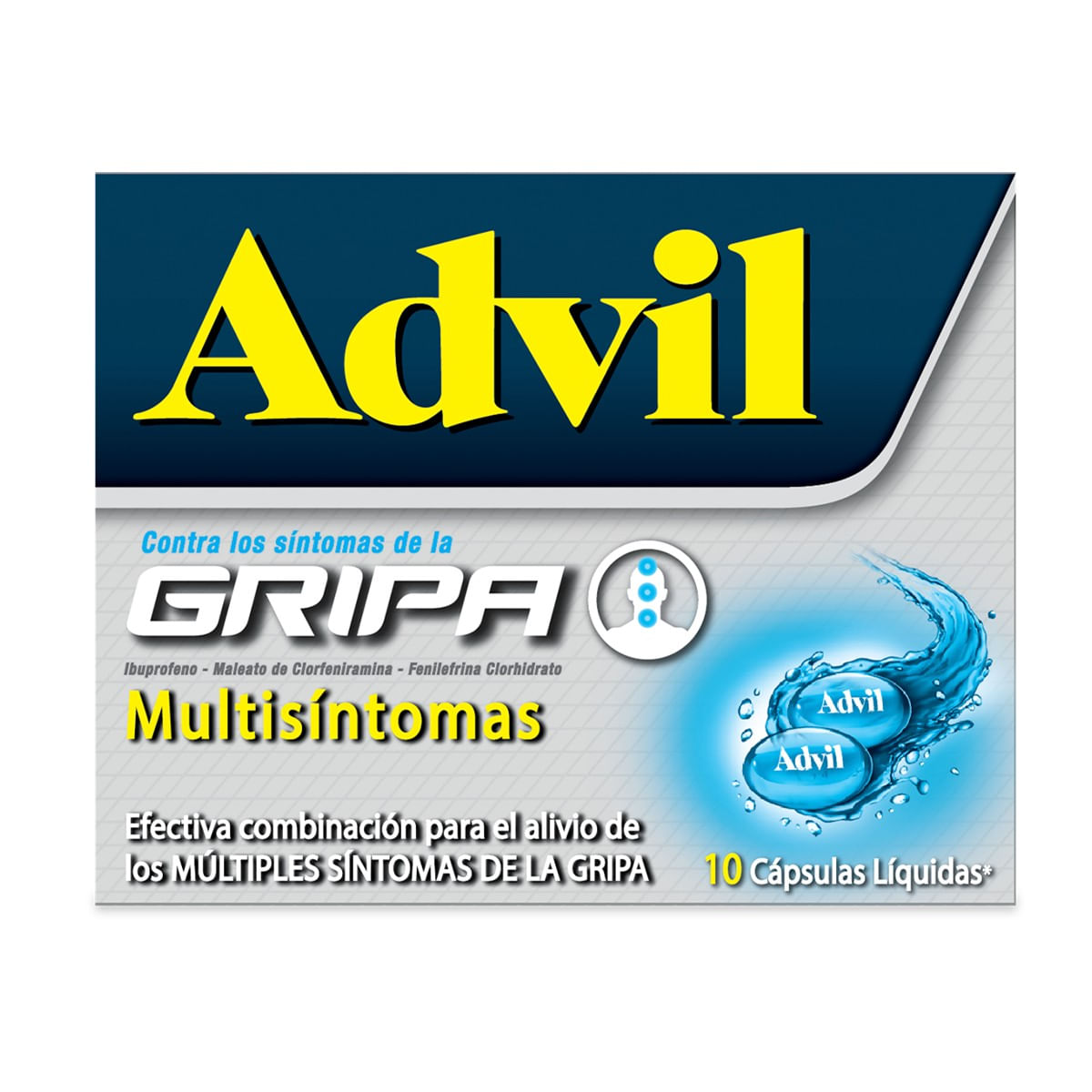 ADVIL GRIPA X 10 CAPS