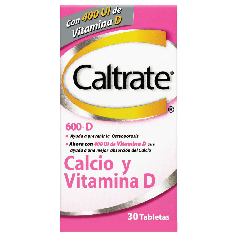 CALTRATE 600 VITAMINA D 400 IU