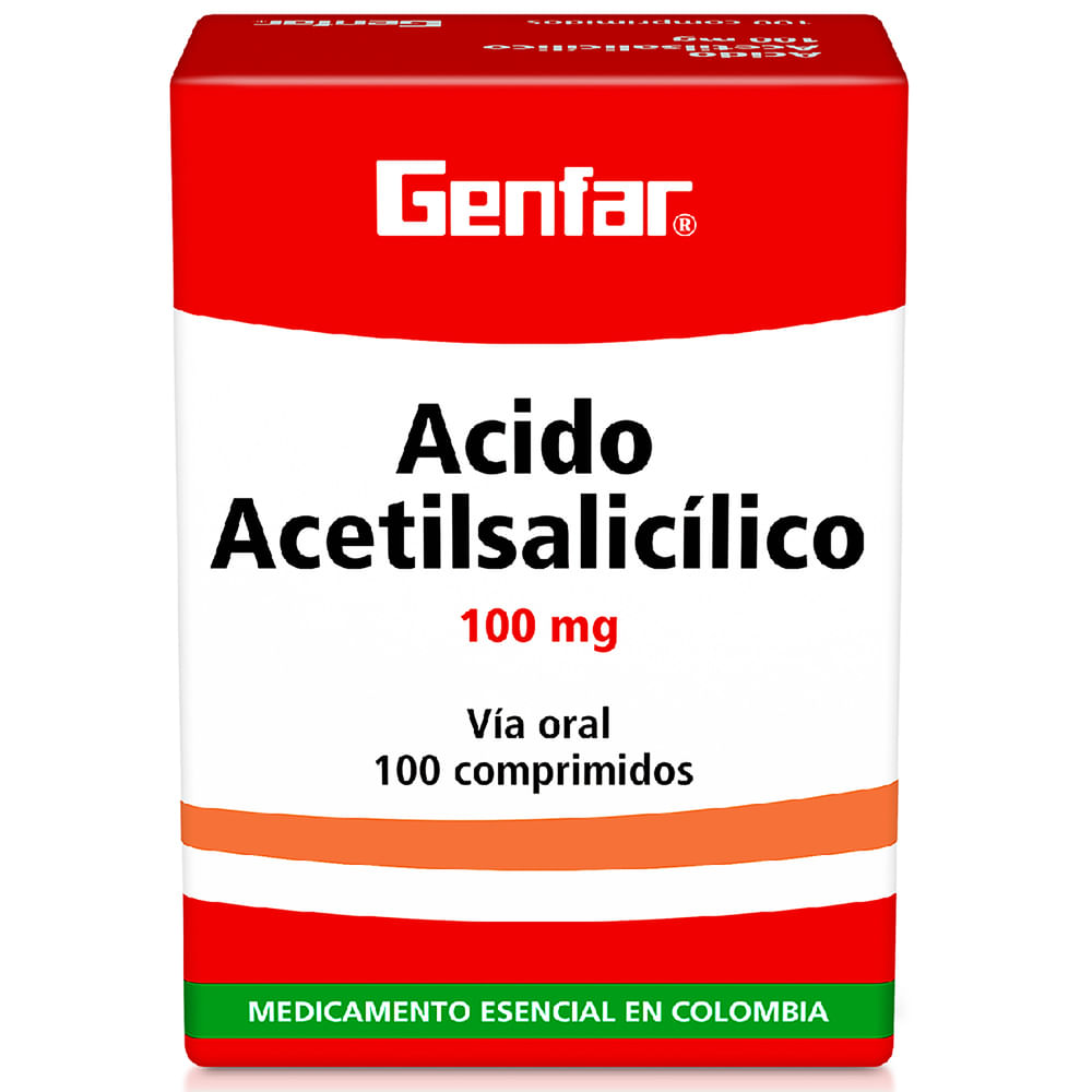 ACIDO ACETILSALICILICO 100 MG (GENFAR)