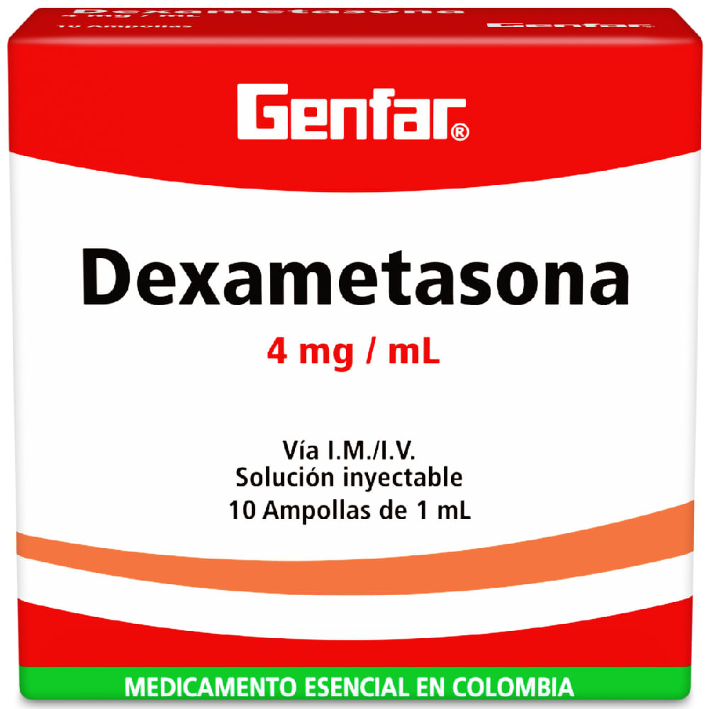 DEXAMETASONA 4 MG/ML INYECTABLE (GENFAR)