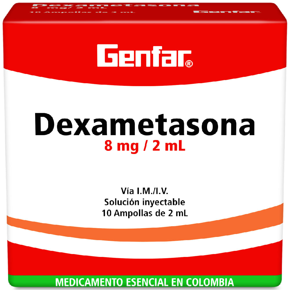 DEXAMETASONA 8 MG/2ML INYECTABLE (GENFAR)