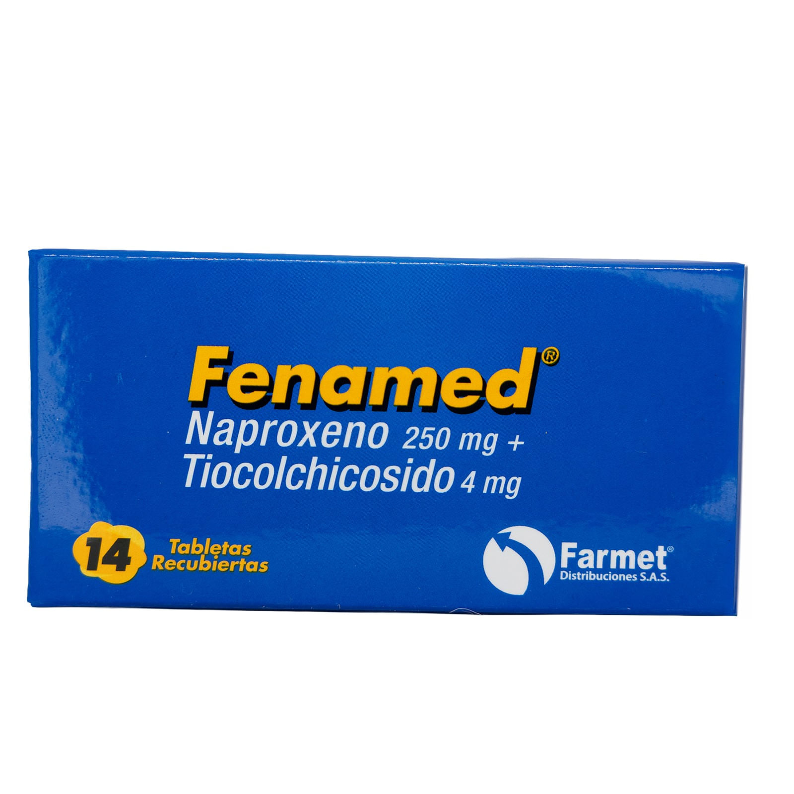 FENAMED (NAPROXENO 250MG + TIOCOLCHICOSIDO 4 MG)