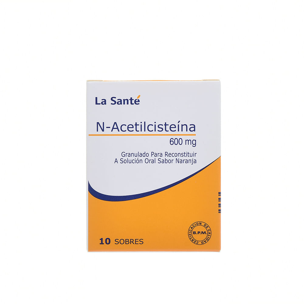 N-ACETILCISTEINA 600 MG (LA SANTE)