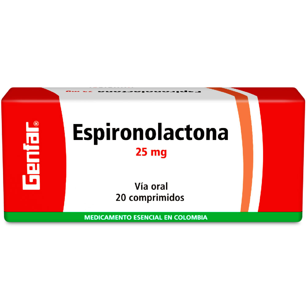 ESPIRONOLACTONA 25 MG (GENFAR)
