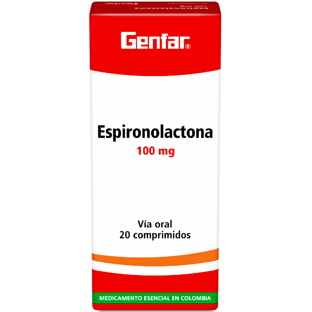 ESPIRONOLACTONA 100 MG (GENFAR)