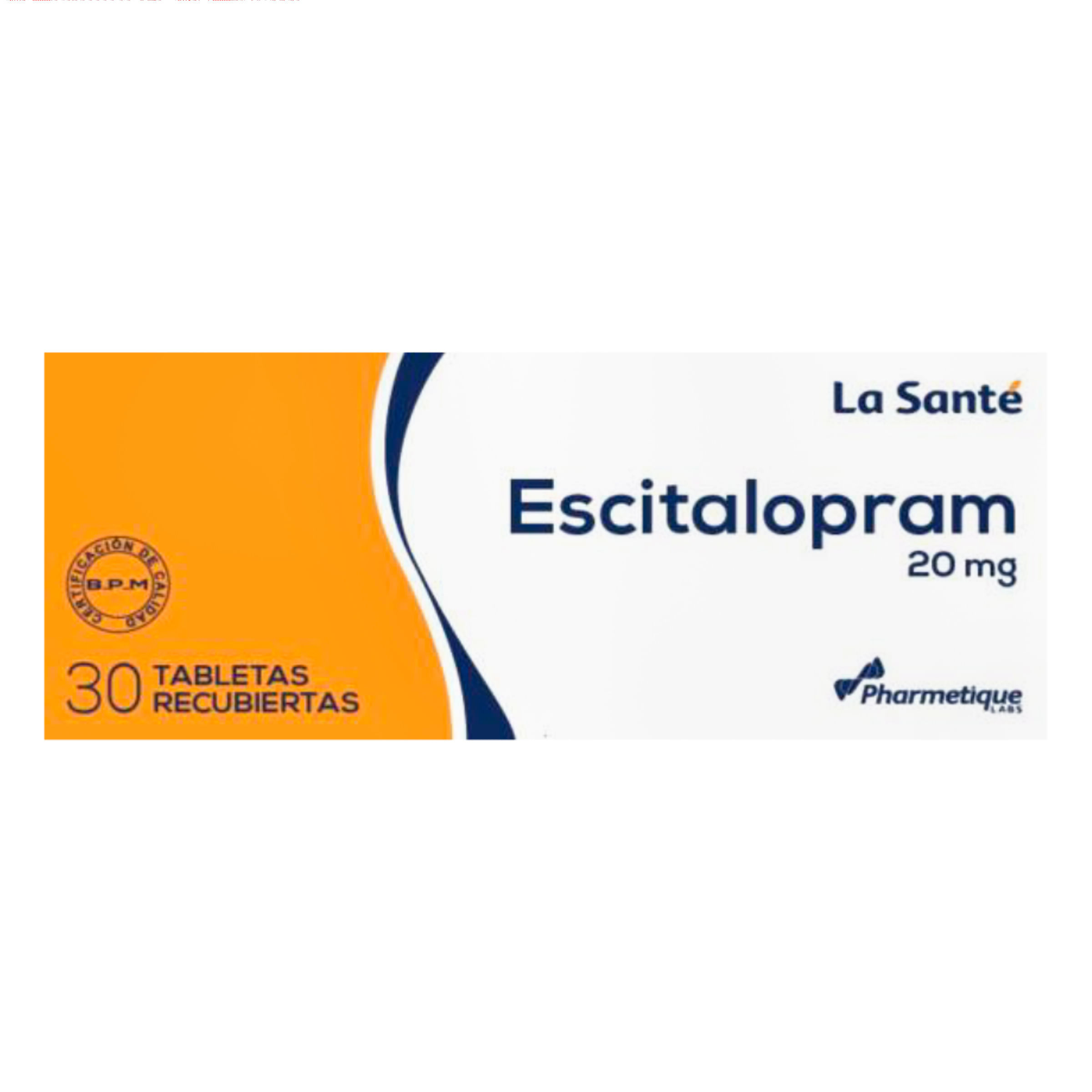 Escitalopram 20mg Tableta Recubierta