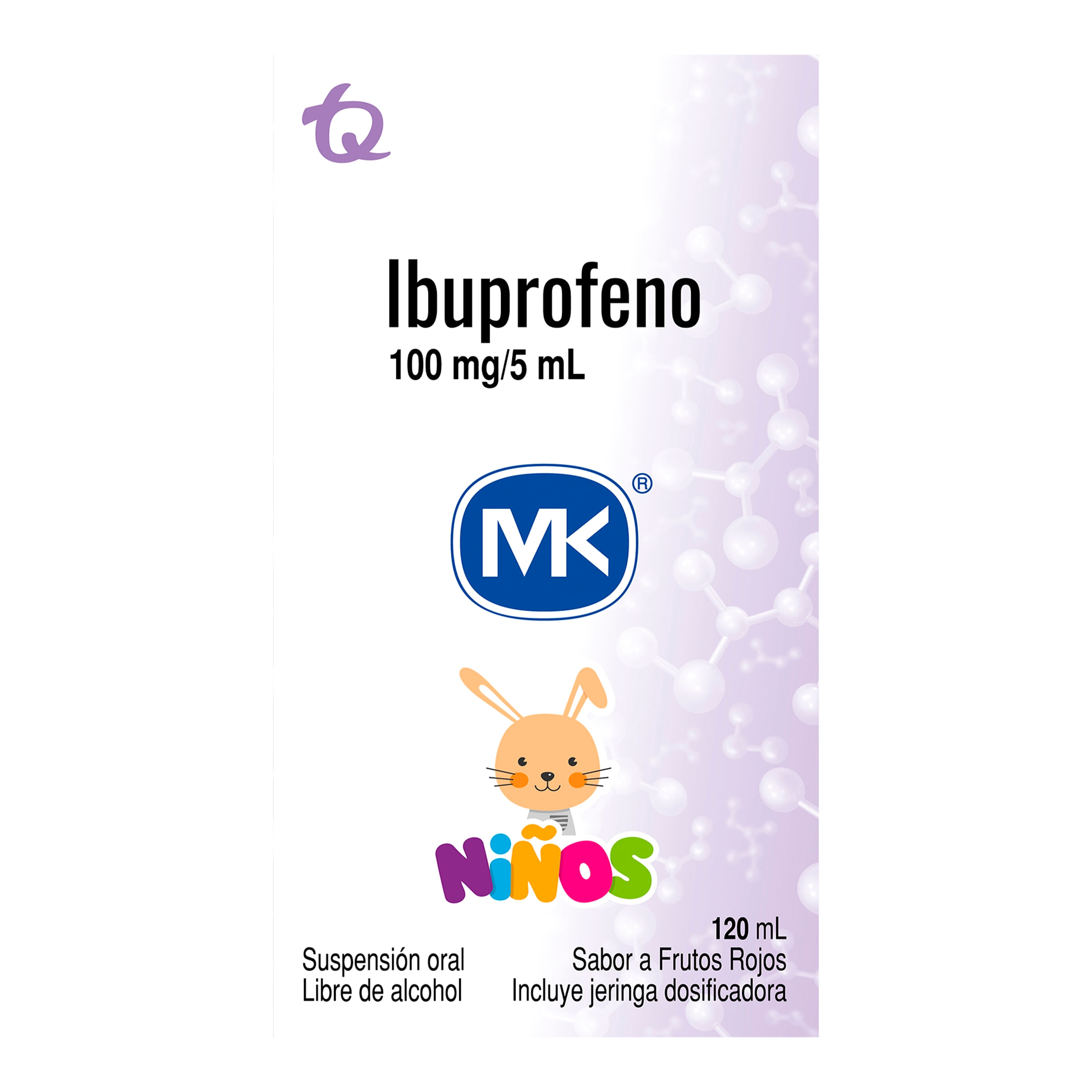 IBUPROFENO MK 100 MG / 5 ML SUSPENSION ORAL NI