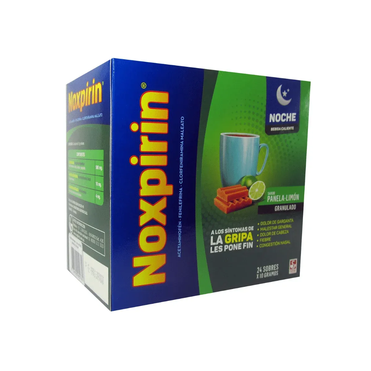 NOXPIRIN F CALIENTE NOCHE PANELA LIMON