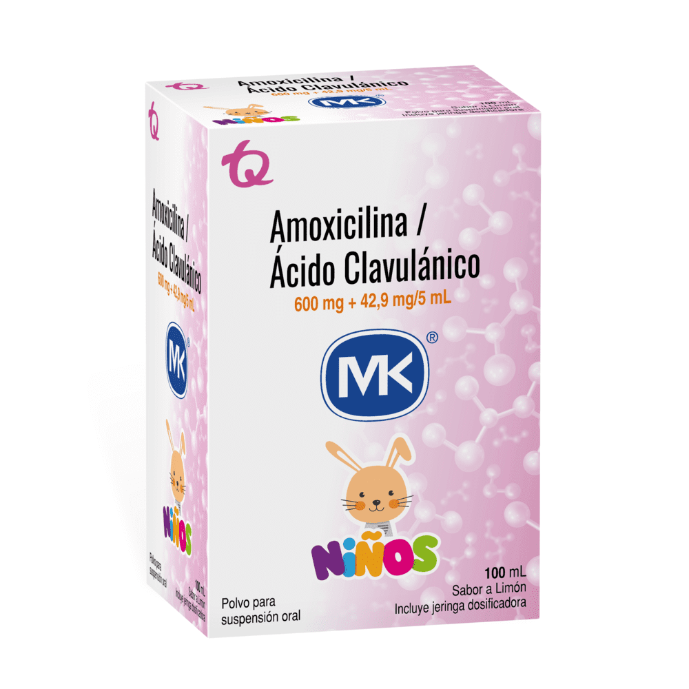 AMOXICILINA 600/ ACIDO CLAVULANICO 42.9 MG (MK)