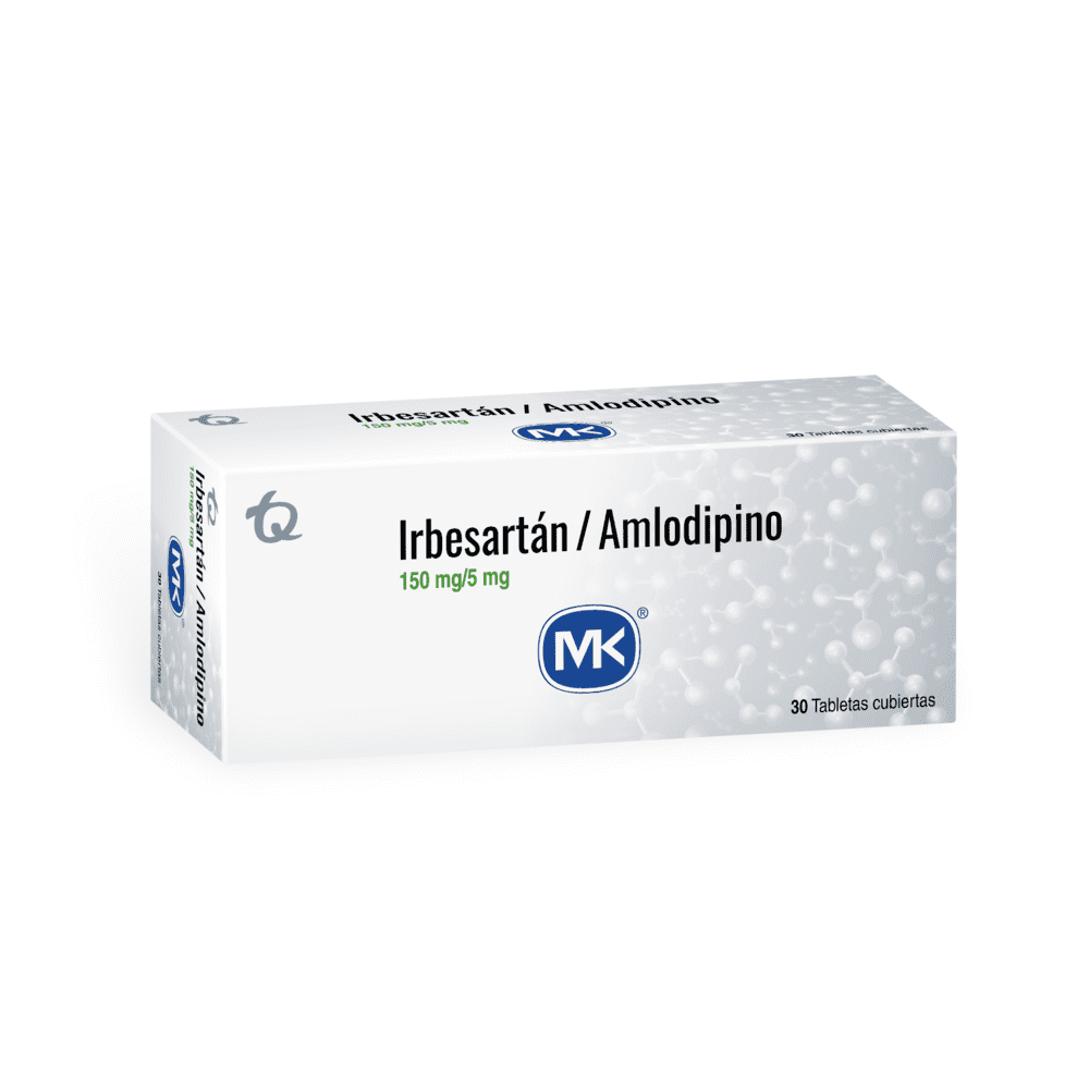IRBESARTAN+AMLODIPINO 150 MG/5 MG (MK)