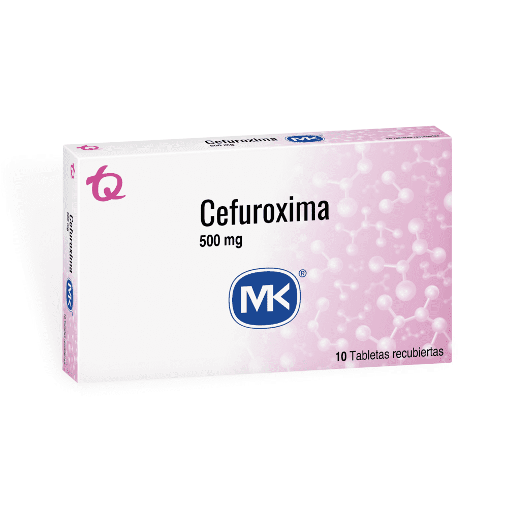 CEFUROXIMA MK 500MG TABLETA RECUBIERTA