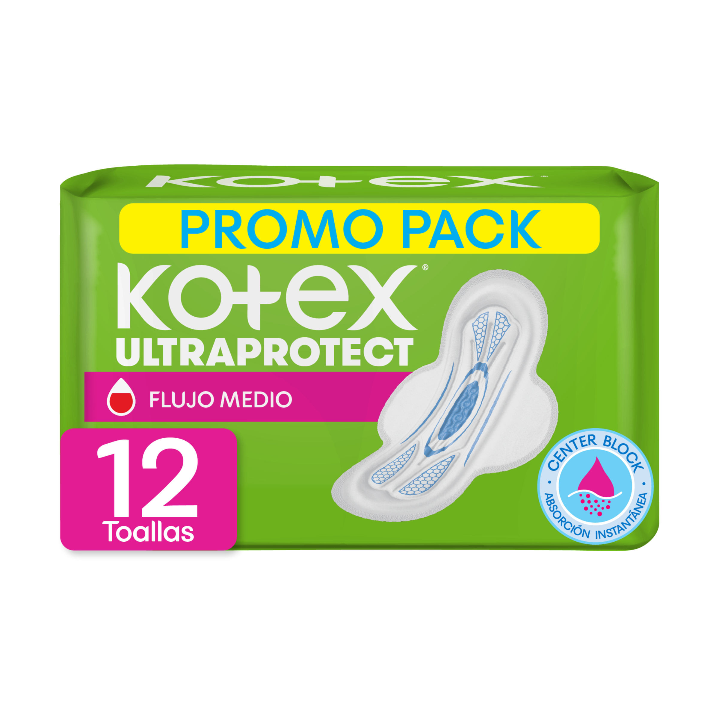 OFERTA TOALLAS HIGIENICAS KOTEX NORMAL CON ALAS X 10 + 2 TOALLAS