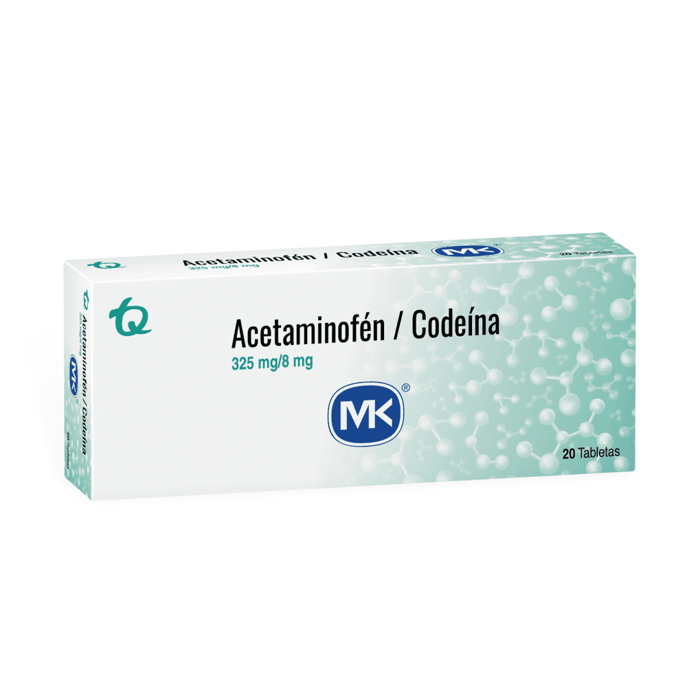 ACETAMINOFEN + CODEINA 325/8 MG (MK)