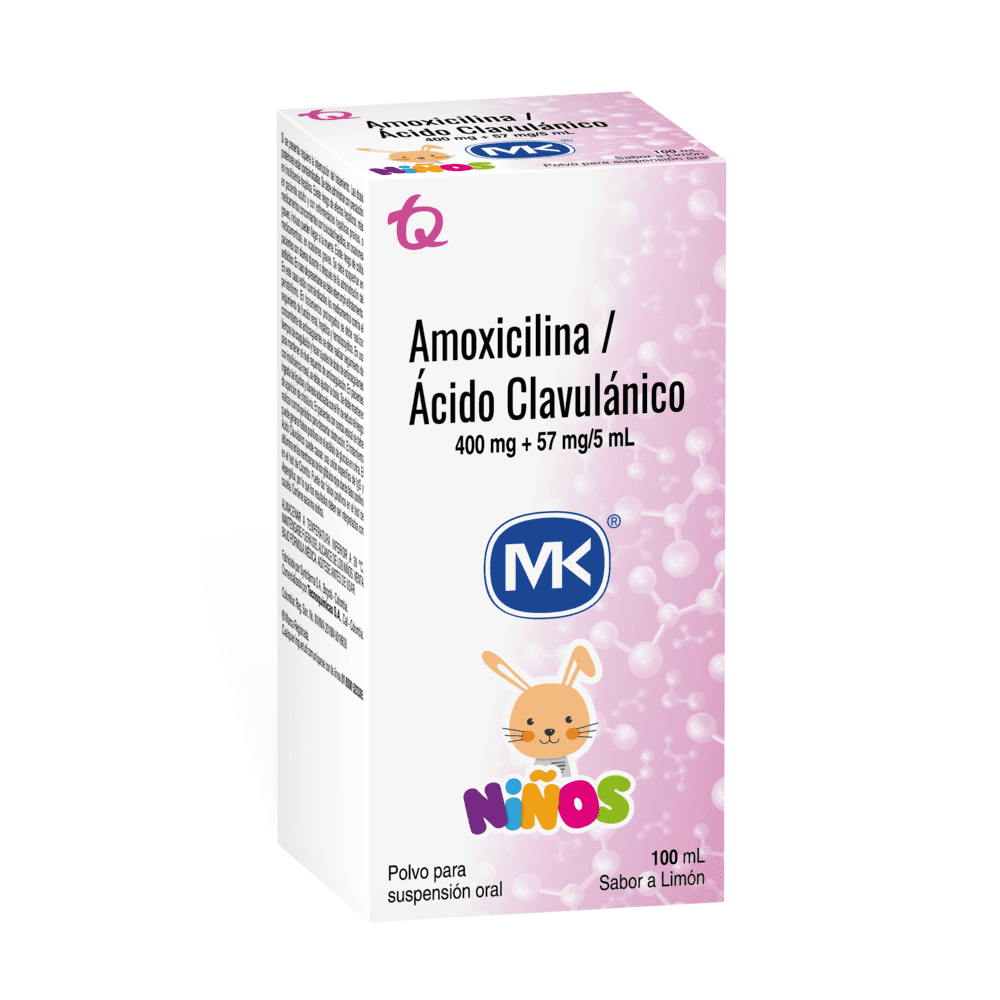 AMOXICILINA 400/ACIDO CLAVULANICO 57 MG (MK)