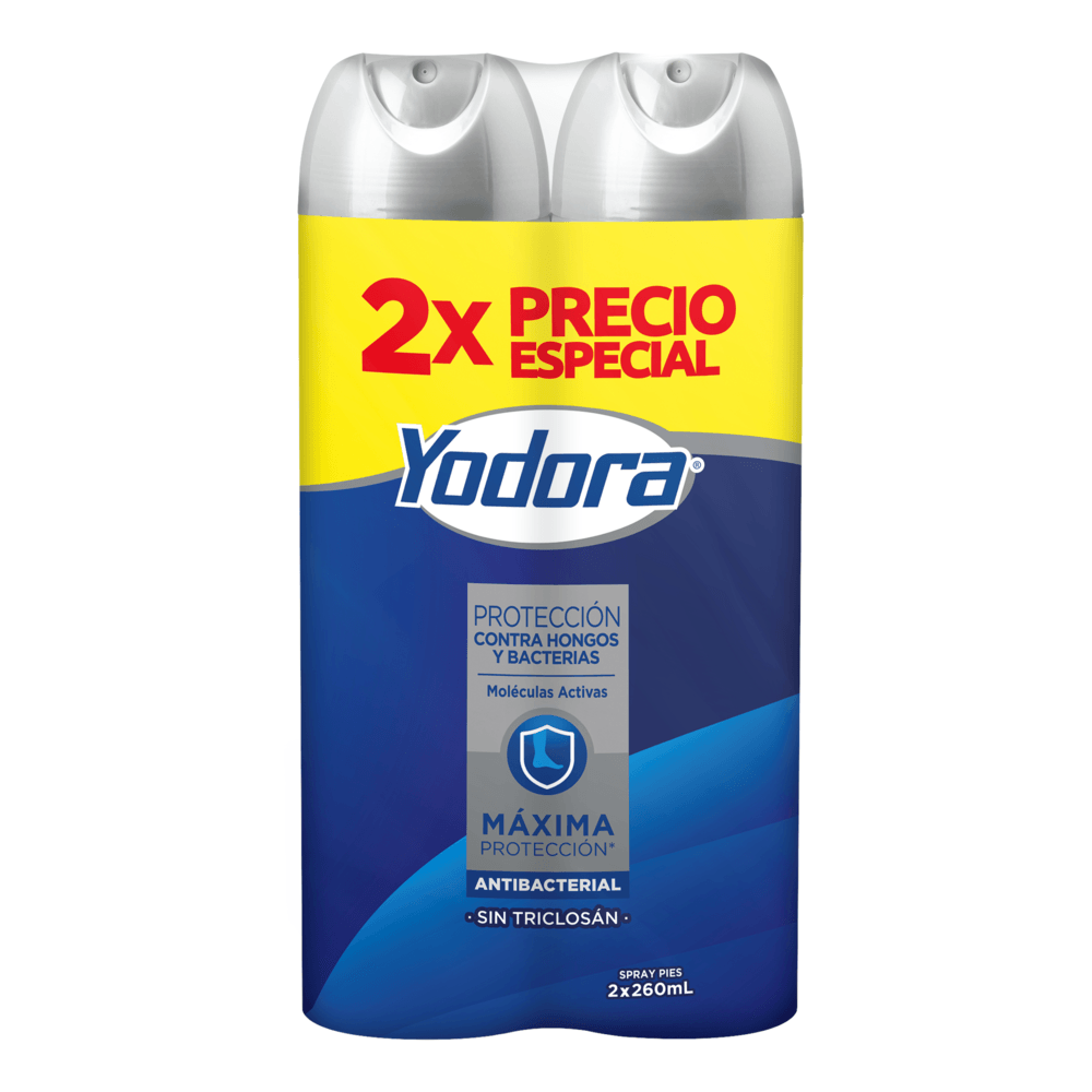 OFERTA YODORA ANTIBACTERIAL SPRAY PIES LLEVE 2 PRECIO ESPECIAL