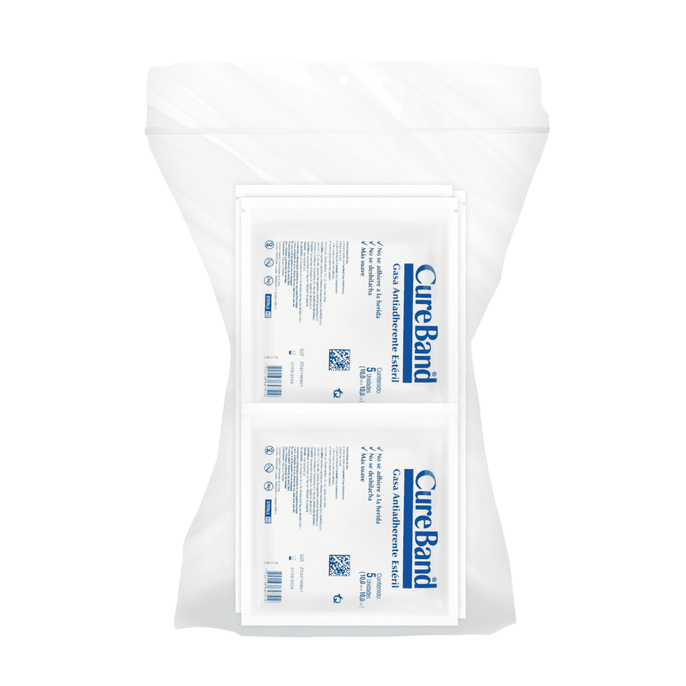 GASA CUREBAND ESTERIL 10 X 10 SOBRE X 5 UND